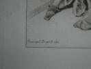 Jean-Auguste-Dominique INGRES, peintre - GRAVURE DE MOLI&Egrave;RE GRAV&Eacute;E, 1843. Jean-Auguste-Dominique Ingres