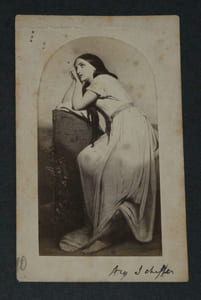 Ary SCHEFFER - Photographie format cabinet "Mignon aspirant au ciel"