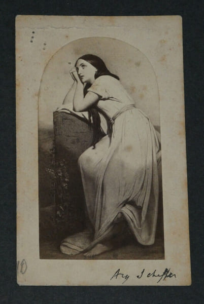 Ary SCHEFFER - Photographie format cabinet "Mignon aspirant au ciel". Ary SCHEFFER