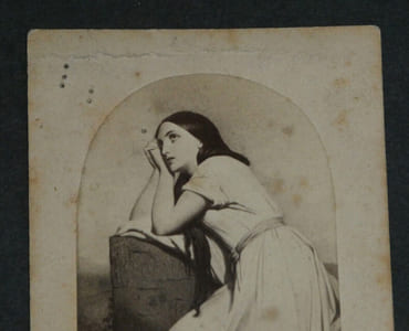 Ary SCHEFFER - Photographie format cabinet "Mignon aspirant au ciel"