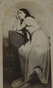 Ary SCHEFFER - Photographie format cabinet "Mignon aspirant au ciel"