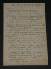 Jean-Camille FULBERT-DUMONTEIL - Lettre autographe sign&eacute;e, 1900. Jean-Camille FULBERT-DUMONTEIL
