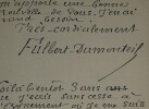 Jean-Camille FULBERT-DUMONTEIL - Lettre autographe sign&eacute;e, 1900. Jean-Camille FULBERT-DUMONTEIL