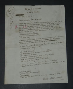 Henri DUVERNOIS - Manuscrit autographe signé "Petit guide de la conversation pour le Bois de Boulogne"