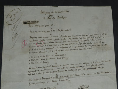 Henri DUVERNOIS - Manuscrit autographe signé "Petit guide de la conversation pour le Bois de Boulogne"