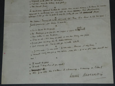 Henri DUVERNOIS - Manuscrit autographe signé "Petit guide de la conversation pour le Bois de Boulogne"