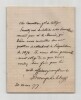 &Eacute;douard Drouyn de Lhuys - Lettre autographe sign&eacute;e - 1877. &Eacute;douard Drouyn de Lhuys
