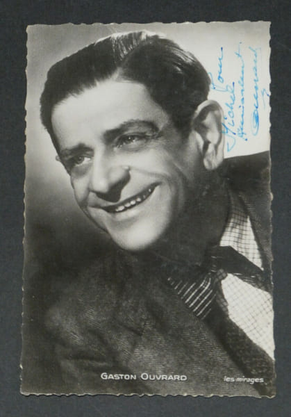 Gaston OUVRARD - Carte postale photographique sign&eacute;e et d&eacute;dicac&eacute;e. Gaston OUVRARD