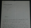 &Eacute;douard THIERRY - Lettre autographe sign&eacute;e, Com&eacute;die Fran&ccedil;aise, 21 avril 1869. &Eacute;douard THIERRY