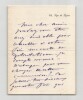 Georges Clairin - Lettre autographe sign&eacute;e - "Membre de l'institut". Georges Clairin