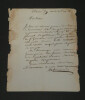 Jean-Pierre Archinard - Lettre autographe sign&eacute;e adress&eacute;e &agrave; Mr Jossand - 1792. Jean-Pierre Archinard