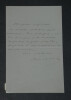 Paul Meurice - Lettre autographe sign&eacute;e. Paul Meurice