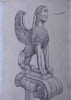Chapiteau colonne votive et archa&iuml;que - Dessin original sign&eacute;. Louis Henri Laffill&eacute;e