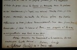 LETTRE AUTOGRAPHE SIGN&Eacute;E, EGLETONS, CORR&Egrave;ZE, 1860. Lacroix de Crespel, Octave