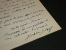 SCHOLL Aur&eacute;lien - LETTRE AUTOGRAPHE SIGN&Eacute;E, A PROPOS DE SA CONDAMNATION. Aur&eacute;lien Scholl