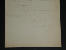 Ernest Blum - Lettre autographe sign&eacute;e &agrave; Louis P&eacute;ricaud. Ernest Blum