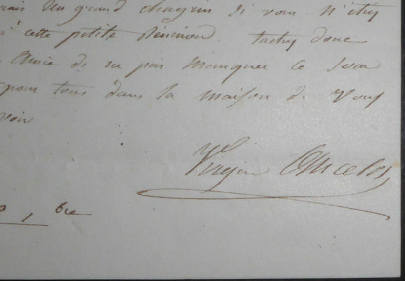 ANCELOT Virginie LETTRE AUTOGRAPHE SIGNEE. Virginie Ancelot