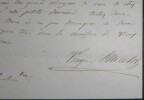 ANCELOT Virginie LETTRE AUTOGRAPHE SIGNEE. Virginie Ancelot