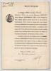 Pouvoir sign&eacute; Albert-&Eacute;mile Sorel – Collection coh&eacute;rente 24 auteurs & musiciens. Albert-&Eacute;mile Sorel