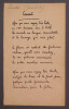Gabriel DE LAUTREC, Ecrivain - TRES BEAU POEME AUTOGRAPHE SIGN&Eacute; "CONSEIL". Gabriel DE LAUTREC