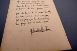 Gabriel DE LAUTREC, Ecrivain - TRES BEAU POEME AUTOGRAPHE SIGN&Eacute; "CONSEIL". Gabriel DE LAUTREC