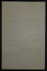 Auguste CH&Eacute;RAMY - LETTRE AUTOGRAPHE SIGN&Eacute;E &Agrave; Mr LE MARQUIS, 1882. Auguste CH&Eacute;RAMY