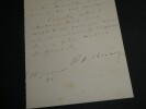 Auguste CH&Eacute;RAMY - LETTRE AUTOGRAPHE SIGN&Eacute;E &Agrave; Mr LE MARQUIS, 1882. Auguste CH&Eacute;RAMY