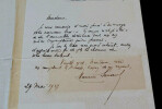 Maurice SARRAUT, JOURNALISTE ET HOMME POLITIQUE - LETTRE AUTOGRAPHE SIGN&Eacute;E, 1927. Maurice Sarraut