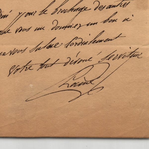 Pierre Didot - Lettre autographe sign&eacute;e "P l'a&icirc;n&eacute;" &agrave; Monsieur le g&eacute;n&eacute;ral Dupont - 1838. Pierre Didot