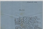Jules Roy, Lettre autographe sign&eacute;e &eacute;voquant Nietzsche, Montherlant, etc 1934. Jules Roy