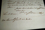 Jean Adam de SCHRAMM - LETTRE AUTOGRAPHE SIGN&Eacute;E, Paris. Jean Adam de Schramm