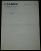 Pierre Gaxotte Lettre autographe sign&eacute;e sur papier ent&ecirc;te "Candide" 1 page 1937. Pierre Gaxotte