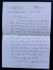 Ren&eacute; &Eacute;TIEMBLE - LETTRE AUTOGRAPHE SIGN&Eacute;E &Agrave; Arnold ROSIN, Paris, 1982. Ren&eacute; &Eacute;tiemble
