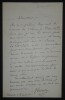 GIRARDIN Jules - LETTRE AUTOGRAPHE SIGN&Eacute;E, JOURNAL XIXe SIECLE, PARIS, 1874. Jules Girardin