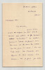 Philippe Amiguet - Belle lettre autographe sign&eacute;e - 1934. Philippe Amiguet