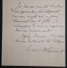 Charles Louis Saulces DE FREYCINET - LETTRE AUTOGRAPHE SIGN&Eacute;E, Paris, 1879. Charles Louis Saulces DE FREYCINET