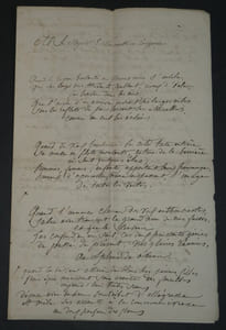Victorine Vallat - Poème autographe signé à l'Impératrice Eugénie - 1897