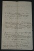 Victorine Vallat - Po&egrave;me autographe sign&eacute; &agrave; l'Imp&eacute;ratrice Eug&eacute;nie - 1897. Victorine Vallat