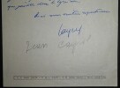 LETTRE AUTOGRAPHE SIGN&Eacute;E &Agrave; L'ABB&Eacute; MOREL, EDITIONS DU SEUIL, PARIS. Jean Cayrol