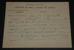 Gabriel KOENIGS, Math&eacute;maticien - CARTE-LETTRE AUTOGRAPHE SIGN&Eacute;E. Gabriel KOENIGS
