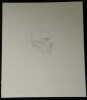 Dessin original au crayon - portrait de Fran&ccedil;ois-Joseph HEIM par Jules Jollivet - XIX&egrave;me. Jules Jollivet