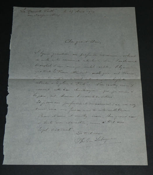 Phil&eacute;as LEBESGUE - &Eacute;crivain - LETTRE AUTOGRAPHE SIGN&Eacute;E - FOCH - 1929. Phil&eacute;as Lebesgue