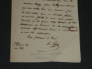 Henri Joseph Guillaume Patin - Lettre autographe sign&eacute;e de remerciements - 1826. Henri Joseph Guillaume Patin