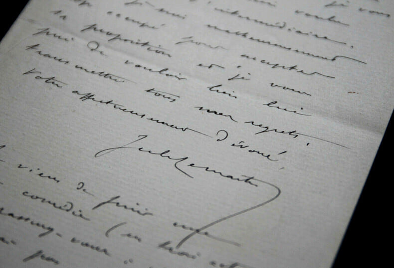 Jules LEMA&Icirc;TRE - LETTRE AUTOGRAPHE SIGNEE. Jules Lema&icirc;tre