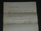 Franz H&Uuml;NTEN - LETTRE AUTOGRAPHE SIGN&Eacute;E &agrave; Heugel sur l'&eacute;dition d'une Valse. Franz H&Uuml;NTEN