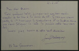 Georges DELAQUYS LETTRE AUTOGRAPHE SIGN&Eacute;E &agrave; &Eacute;mile DRAIN, Com&eacute;die Fran&ccedil;aise 1926. Georges DELAQUYS