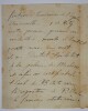 LETTRE AUTOGRAPHE SIGN&Eacute;E, PARIS, JUIN 1889. Corneille Theunissen