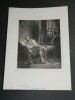 La Tasse en Prison, grav&eacute; par Adolphe Mouilleron et imprim&eacute; par Berlants. Eug&egrave;ne Delacroix