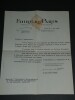 Edmond Laroche-Joubert, LETTRE SIGN&Eacute;E, Foire de Paris, 1947, Vincent Auriol. Edmond Laroche-Joubert