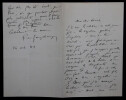 Gaston Albert Gohierre DE LONGCHAMPS - LETTRE AUTOGRAPHE SIGN&Eacute;E A LAISANT 1883. Gaston Albert Gohierre DE LONGCHAMPS